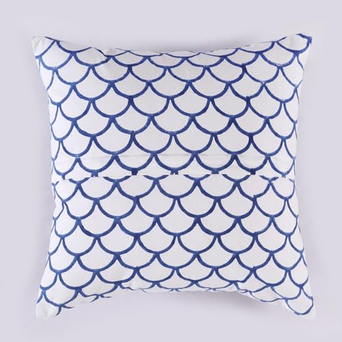 Image of Ravaiyaa - Attitude is everything Cotton Hand Block Printed Soft Cushion Cover Pillow Case 16 inch Square Cushion Sham Set of 2 Piece