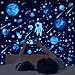 MVKV 849 Pièces Autocollants Lumineux, Planètes Étoiles Lumineuses Autocollant Mural, Lumineuses Stickers Muraux pour Enfant Adult Chambres Plafond Décoration