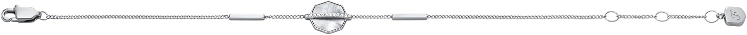 Fossil Women's Sterling Silver or Silver-Tone Stainless Steel Chain Bracelet for Women