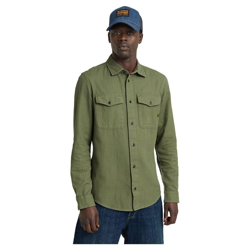 G-Star Herren Marine Slim Long Sleeve Shirt