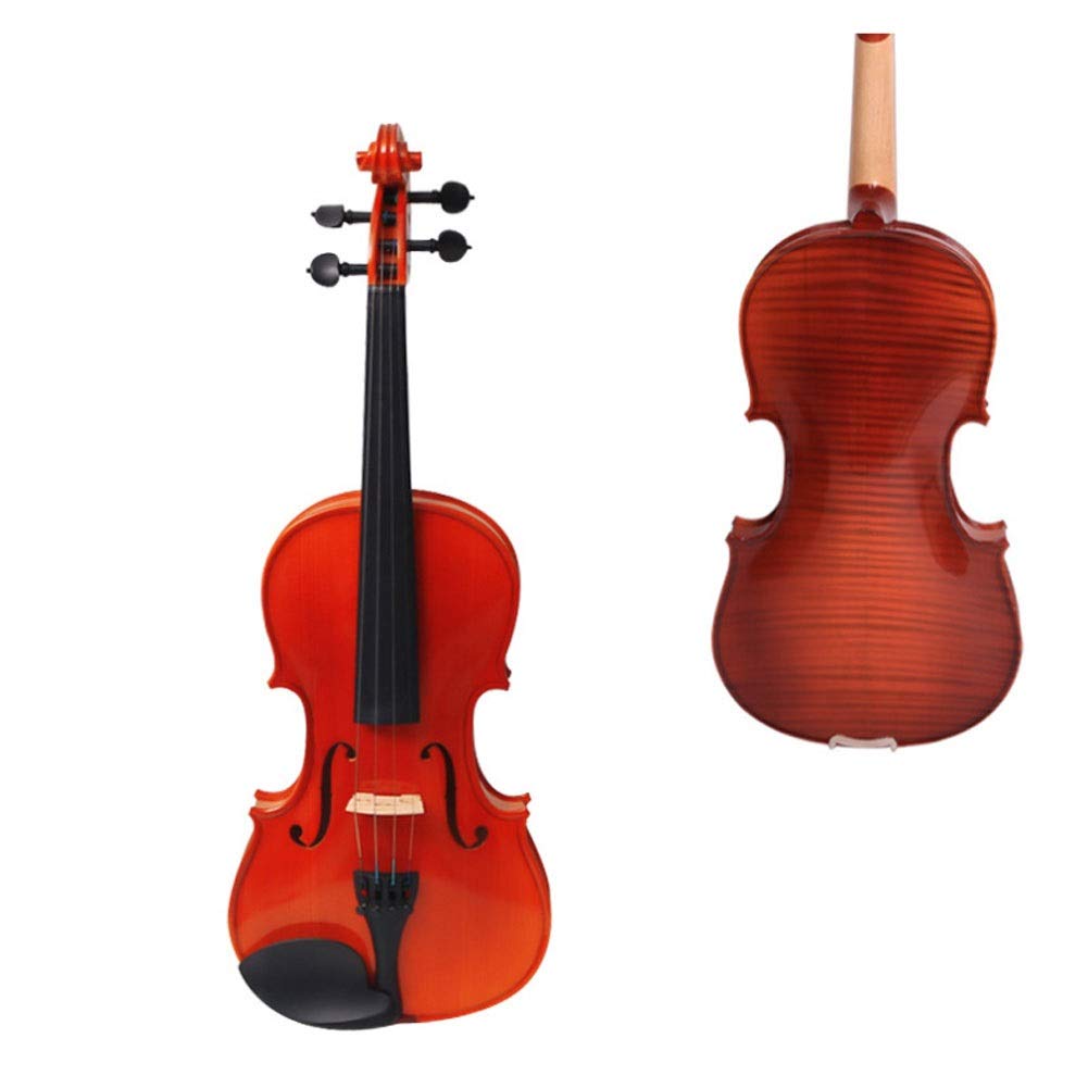 Violino Standard da Studente, per Principianti, Violino introduttivo for Adulti, Principianti, Studenti Universitari, Bambini Che imparano in Legno massello Puro Grado Professionale Fatto a Mano (Siz