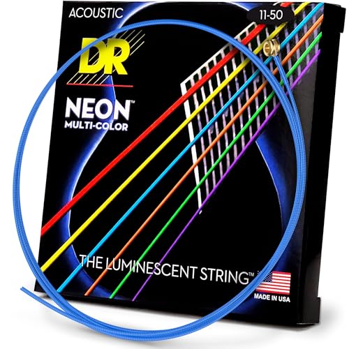 DR Strings HI-DEF NEON Acoustic Guitar Strings (NMCA-11)