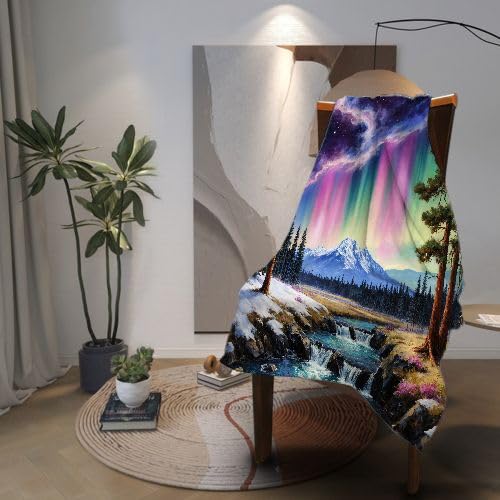 Koce do dużych zup 220x240 Kolorowy krajobraz, Całkowity komfort koc 220 x 240 cm | Jakość i trwała tkanina w czasie, zachowuje ciepło I151-
