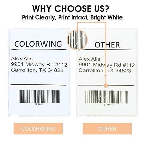 COLORWING Compatible DK-2205 Address Labels 2.4 inch x 100ft (62mm x 30.48m) Continuous Paper Labels for Brother QL-820NWB QL-800 QL-810W QL-700 QL-710W Label Printers, 8 Rolls+1 R image 3