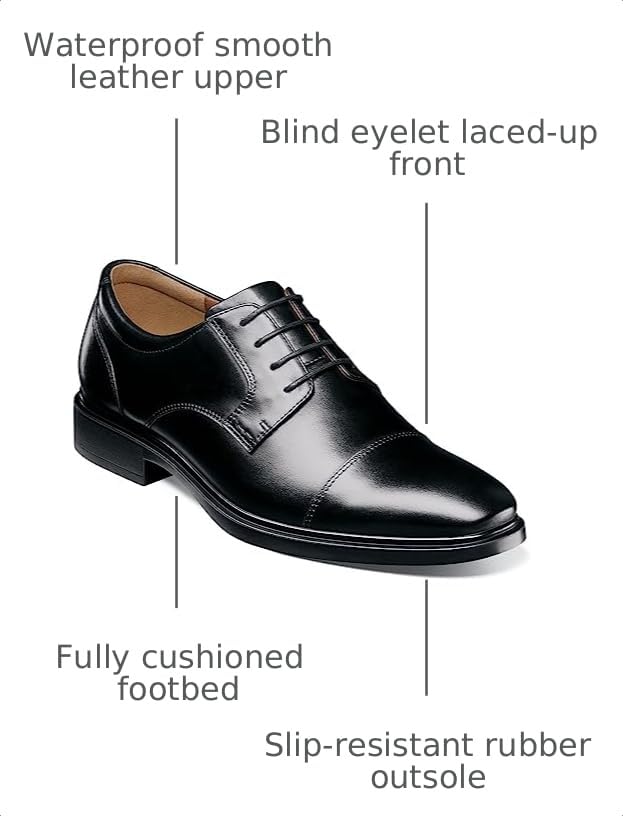 Image of Florsheim Men's, Forecast Cap Toe Oxford