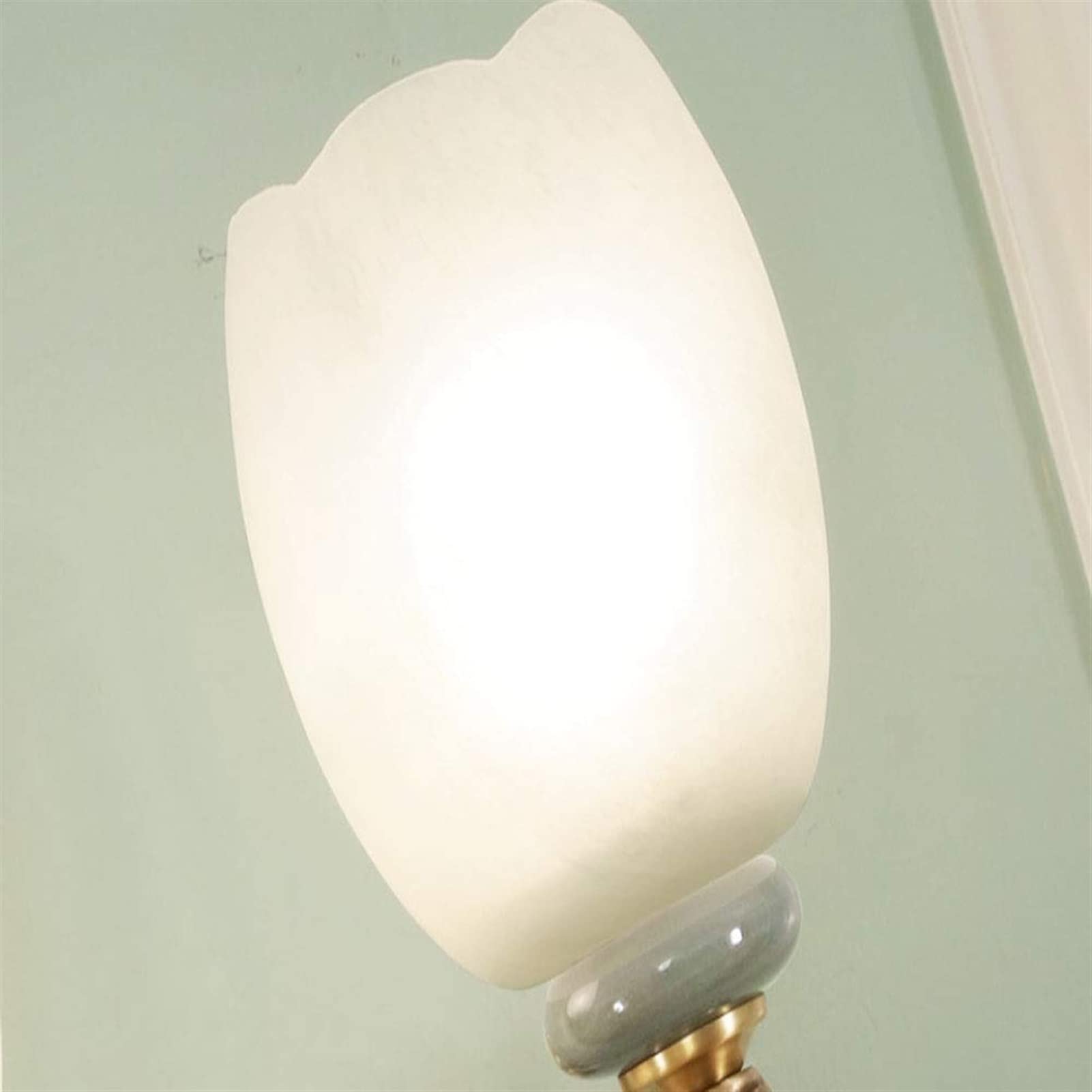 Lampada da Parete, Moderna, Interamente in Rame, in Ceramica, per Soggiorno, con Sfondo cinematografico, Luce Calda per Camera da Letto, Comodino, Luce Notturna, luci Creative per