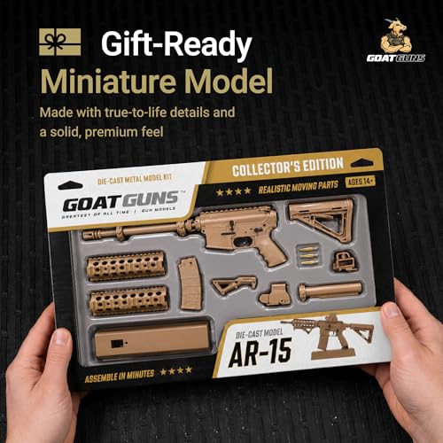 Miniatura GOAT GUNS AR-15 Coyote 1:3 Metal miniatura 6