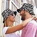Bats Halloween Goth Silhouettes Black White Bucket Hats Fashion Sun Cap Packable Outdoor Fisherman Hat for Women and Men