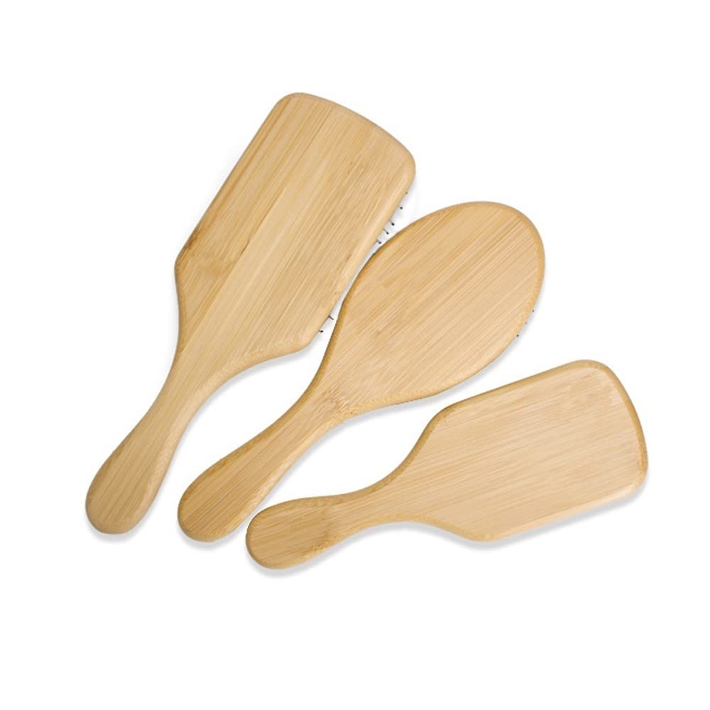 Cepillo for el cabello, desenredador de paletas de bambú, cepillos for desenredar el cabello for mujeres, hombres, niños, agregar brillo, alisar el cabello, peine, cepillo de cerdas de jabalí for cabe