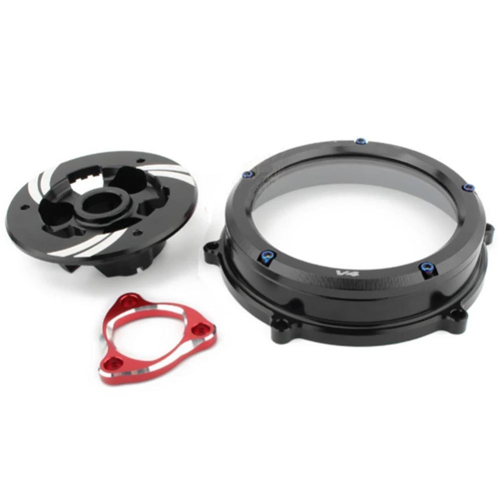 Accesorios Motocicletas Kit De Protector Muelle Embrague Y Placa Presión para Ducati para Panigale V4 (2018-2022)(Rosso)