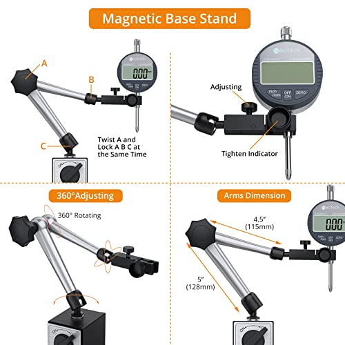 Snapklik.com : Neoteck Magnetic Base Stand For Digital Dial Indicator ...