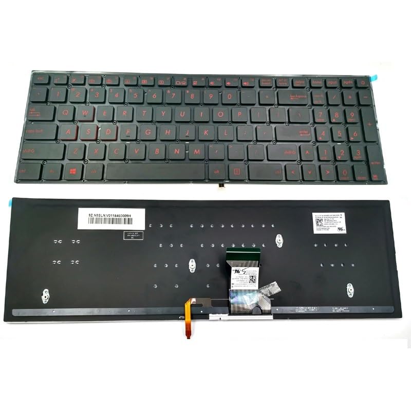 Clavier rétroéclairé US FX502VM FX502VD FX502V pièce de rechange PC portable