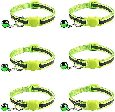 Fresh Look at Tafeiya 12 Pack Reflective Cat Collars Quick Release Safety Buckle