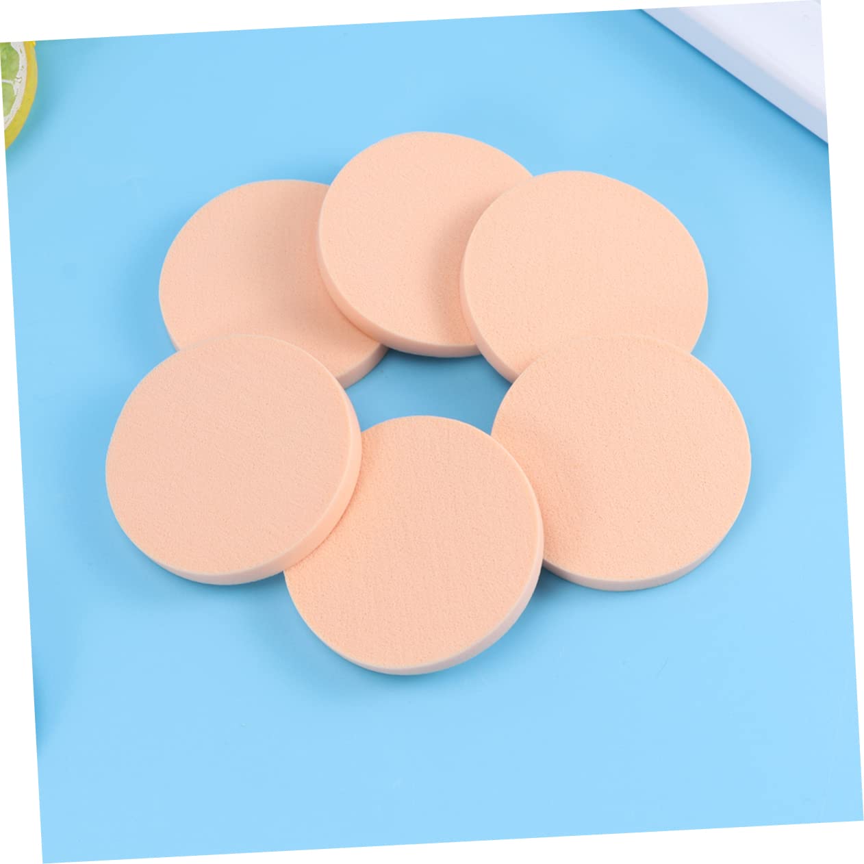 WOFASHPURET 12 Pack Round Makeup Sponges Puff Pads for Foundation Gentle and Comfortable for Skin Travel-size Powder Puff Set