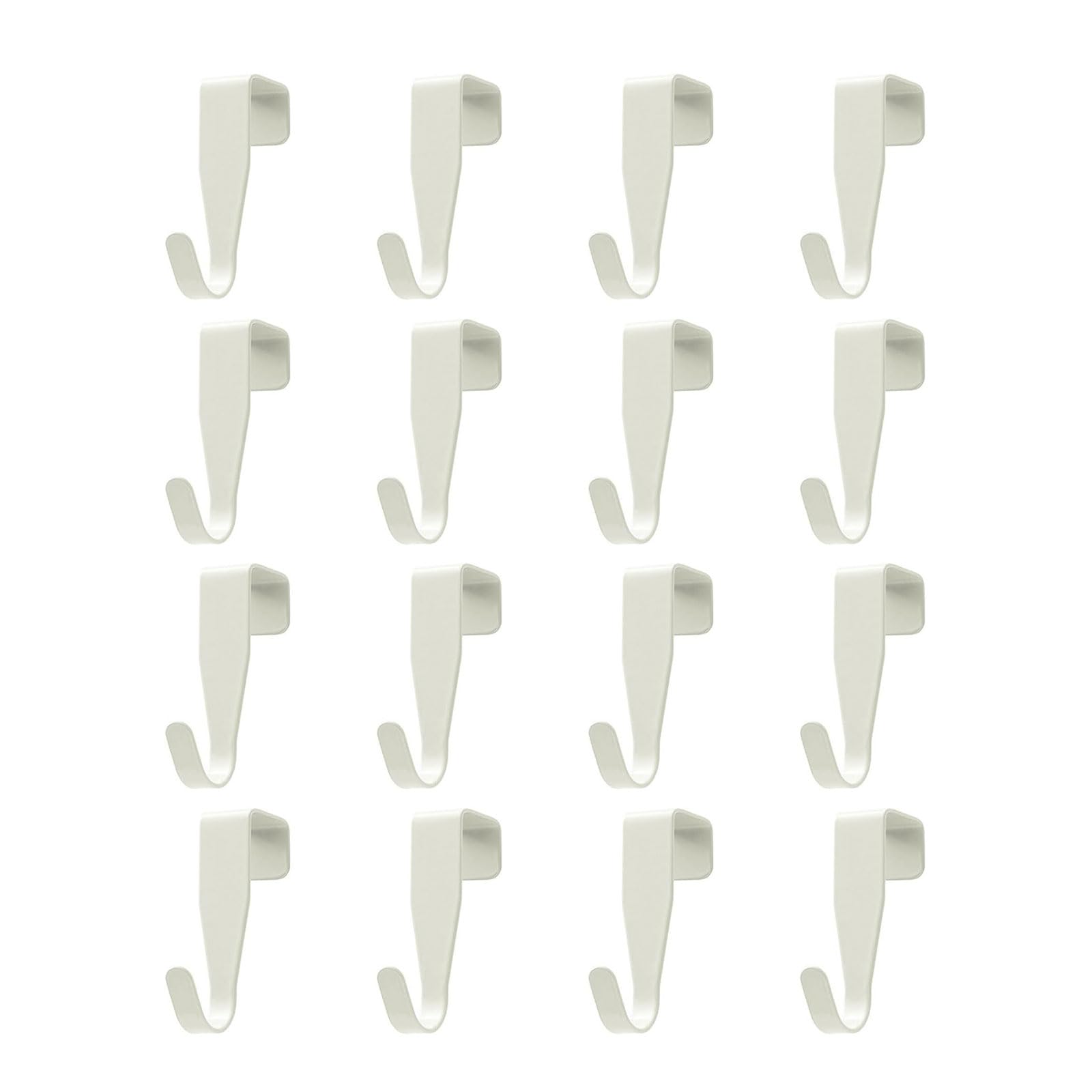 Tsophreniq Pack of 16 Cabinet Door Hooks Space Saving Stainless Steel Hooks Home Items Storage Holder Door Hangers Home Organization