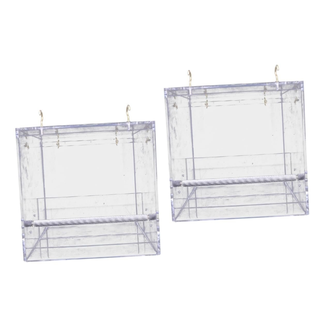 POPETPOP 2 Piezas Comedero para Pájaros para Ventana Comedero para Colibríes De Ventana Comedero para Pájaros Acrílico Bebedero para Pájaros En La Ventana Pequeño Loro Exterior