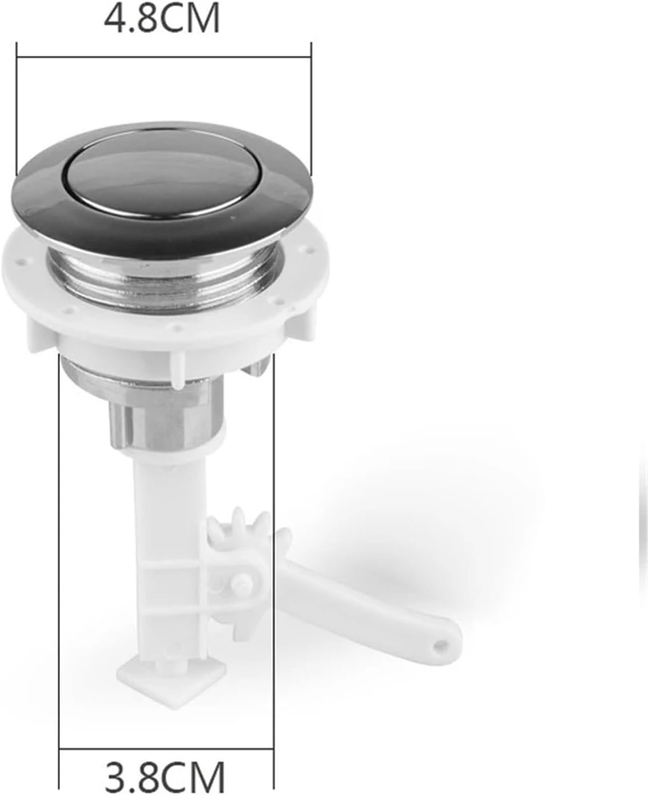 Piezas de Tanque de Inodoro Cisterna Válvula de llenado Botón de Descarga, Accesorios de Agua Kit de Entrada de Inodoro Kits de admisión de Ahorro Repuesto 1 Pieza