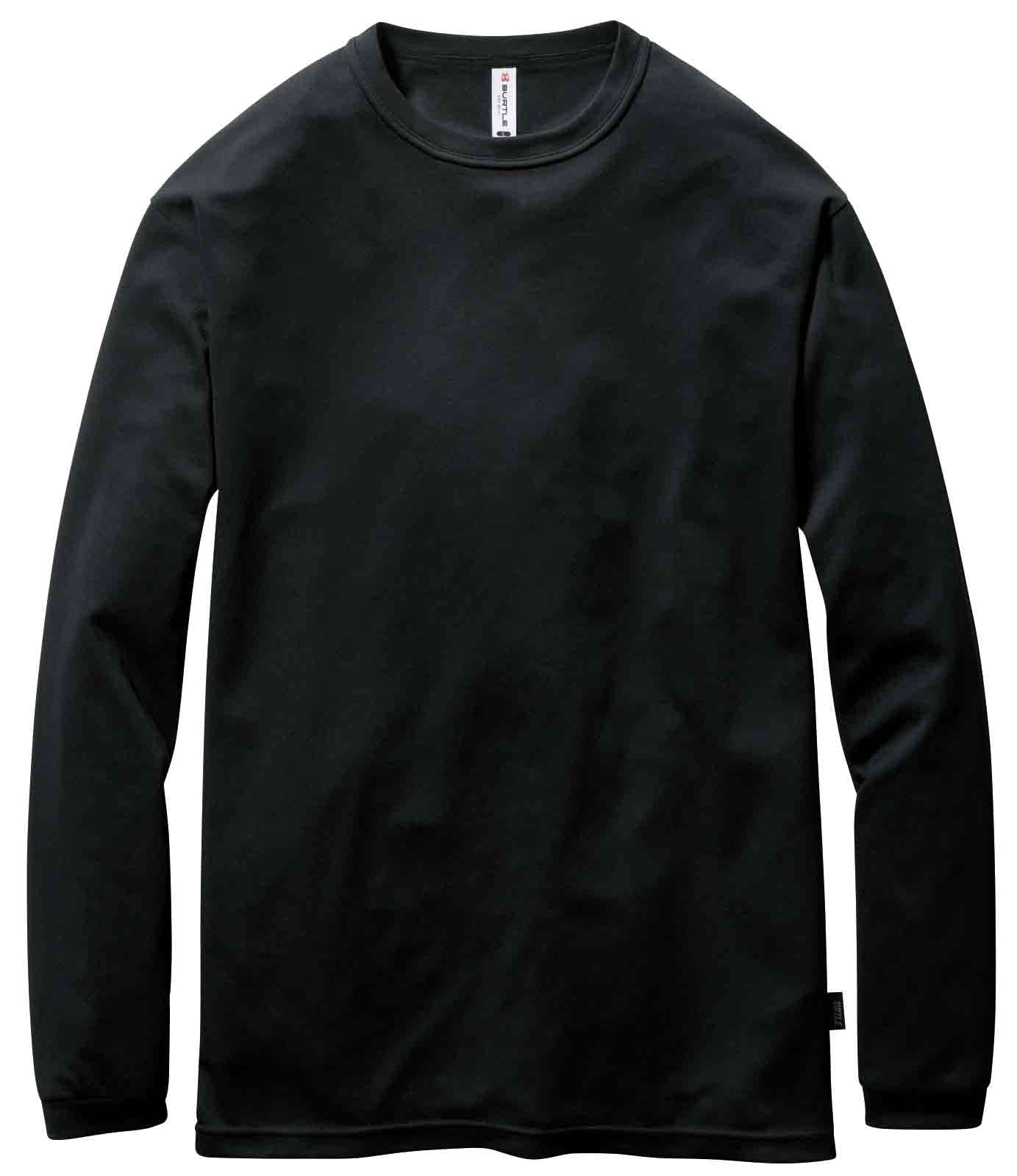 BURTLE バートル ロングスリーブTシャツ(ユニセックス) 春夏用 ブラック…