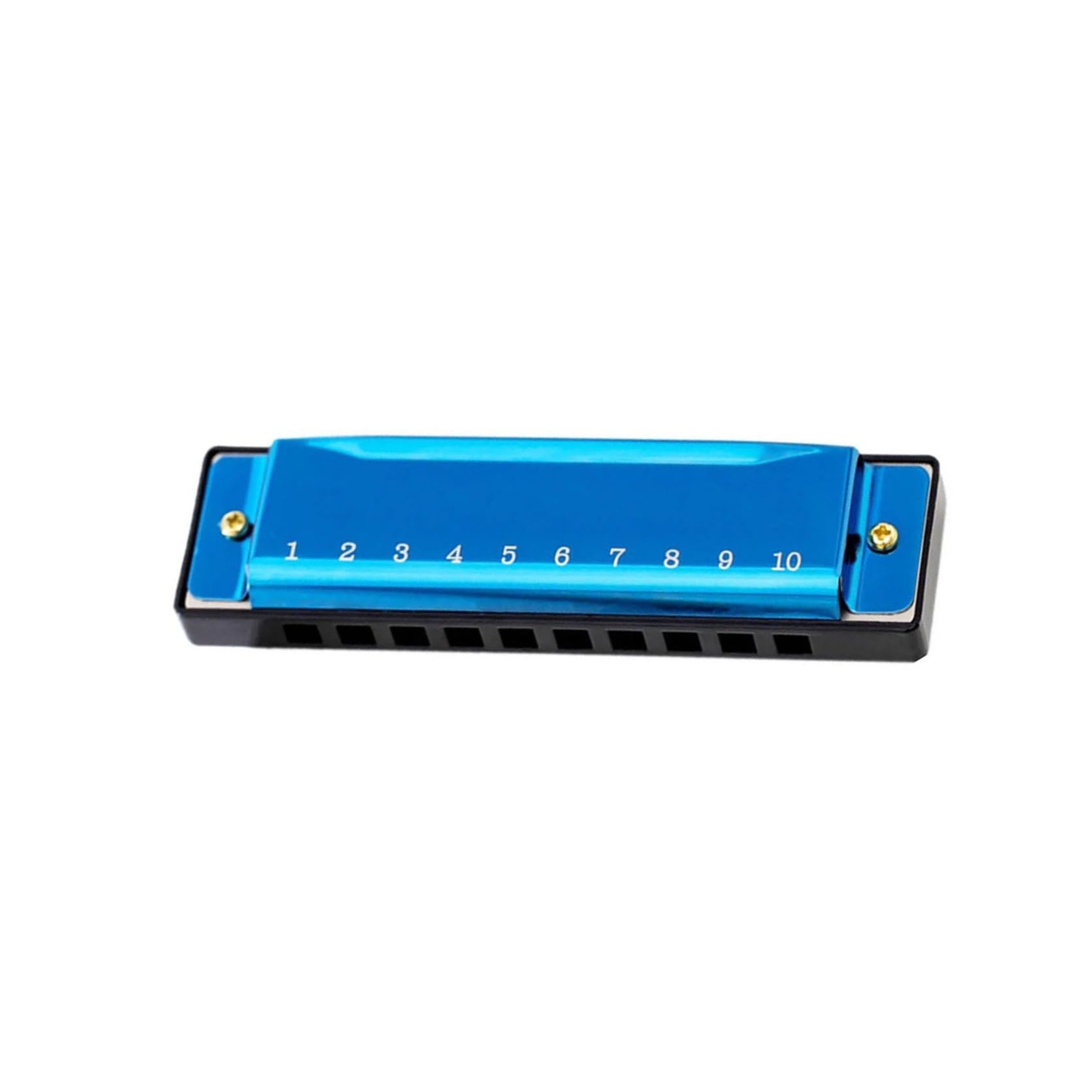 Armonica A Bocca A 10 Note Colore Verde Oro Professionale Adatta A Principianti Adulti Armonica(Blue)
