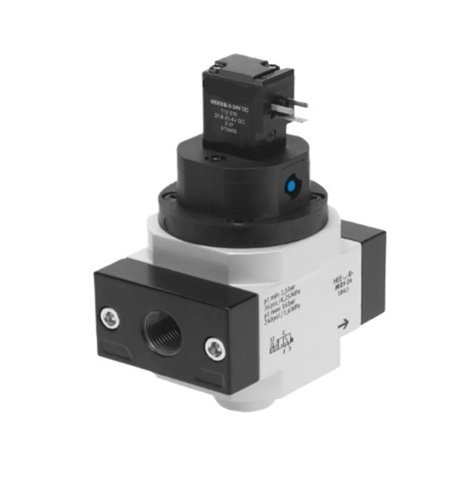 Soft Start On-Off Valve HEE-1/4-D-MIDI-24 186515 for Industry, Manufacturing