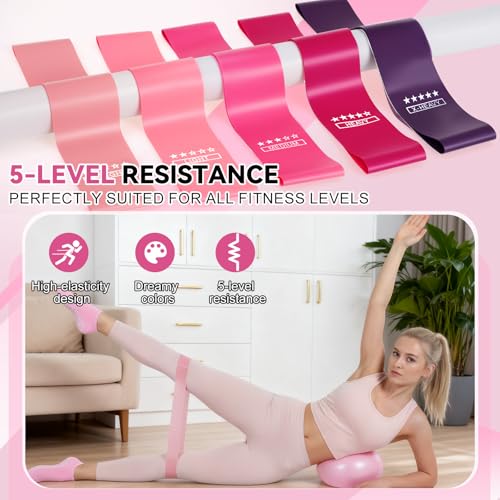 LiKiLiKi Pilates Ring and Ball Set, Home Pilates Equipment for Women - image 3