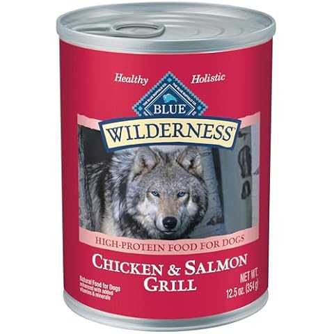 Blue Buffalo Wilderness Salmon & Chicken Grill Wet Dog Food (Pack of 12) Cover