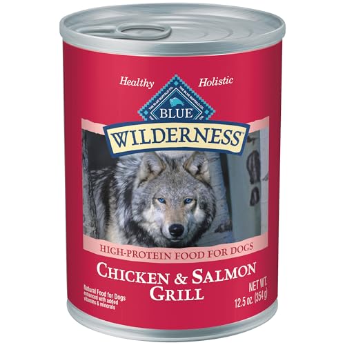 Blue Buffalo Wilderness Adult Wet Dog Food, High-Protein & Grain-Free, Made with...