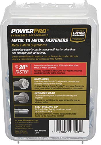 Tornillos metálicos autoperforantes #12 x 1 pulg pack 75 miniatura 7