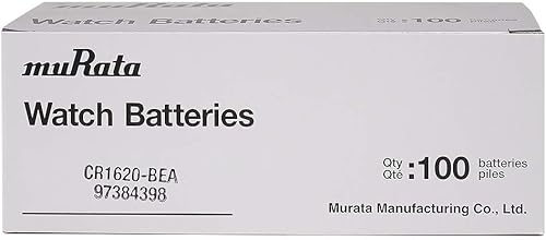 Miniatura 3 de Murata Batería CR1620 DL1620 ECR1620 3V Litio Moneda Celda (100 Baterías)