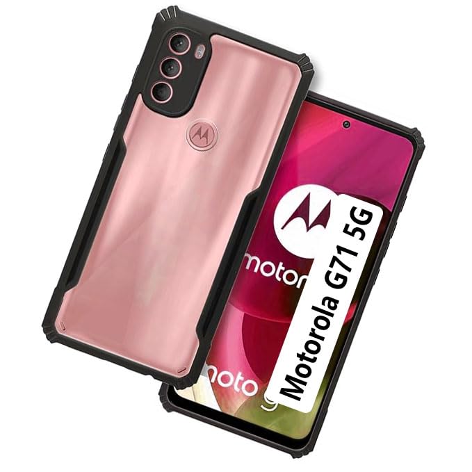 COBERTA Back Cover for Moto G71 (5G) Back Cover Case - Black Transparent (B0CTZFFZH4) Amazon Price History, Amazon Price Tracker
