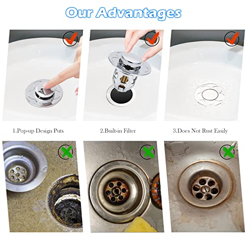 Confezione da Scarico Lavabo Bagno Universale Pop