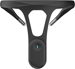 Intelligent Posture Corrector Real-time Monitoring Hunchback Intelligent Shoulder Upright Support Trainer With APP Support To Improve Slouch, Prevent Humpback, Enhance Muscle Memory ( Color : Black )