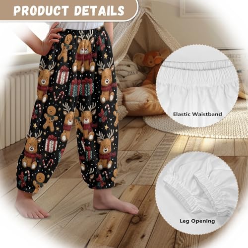 Image of Unisex Little Kids Yoga Trousers Bohemian Beach Pants Baggy Harem Activewear for Boys and Girls Age 3-10