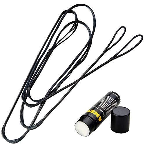 ZSHJGJR アーチェリー ストリング 弓弦 リカーブボウ用弦 48〜70インチ弓用弦 リカーブボウ ロングボウ 伝統弓 替え弦 交換用 弦 ストリングワックス 競技用 練習用 ストリング ワックス付き 高弾性 耐久性 弓矢 アーチェリー用品 (ストラン