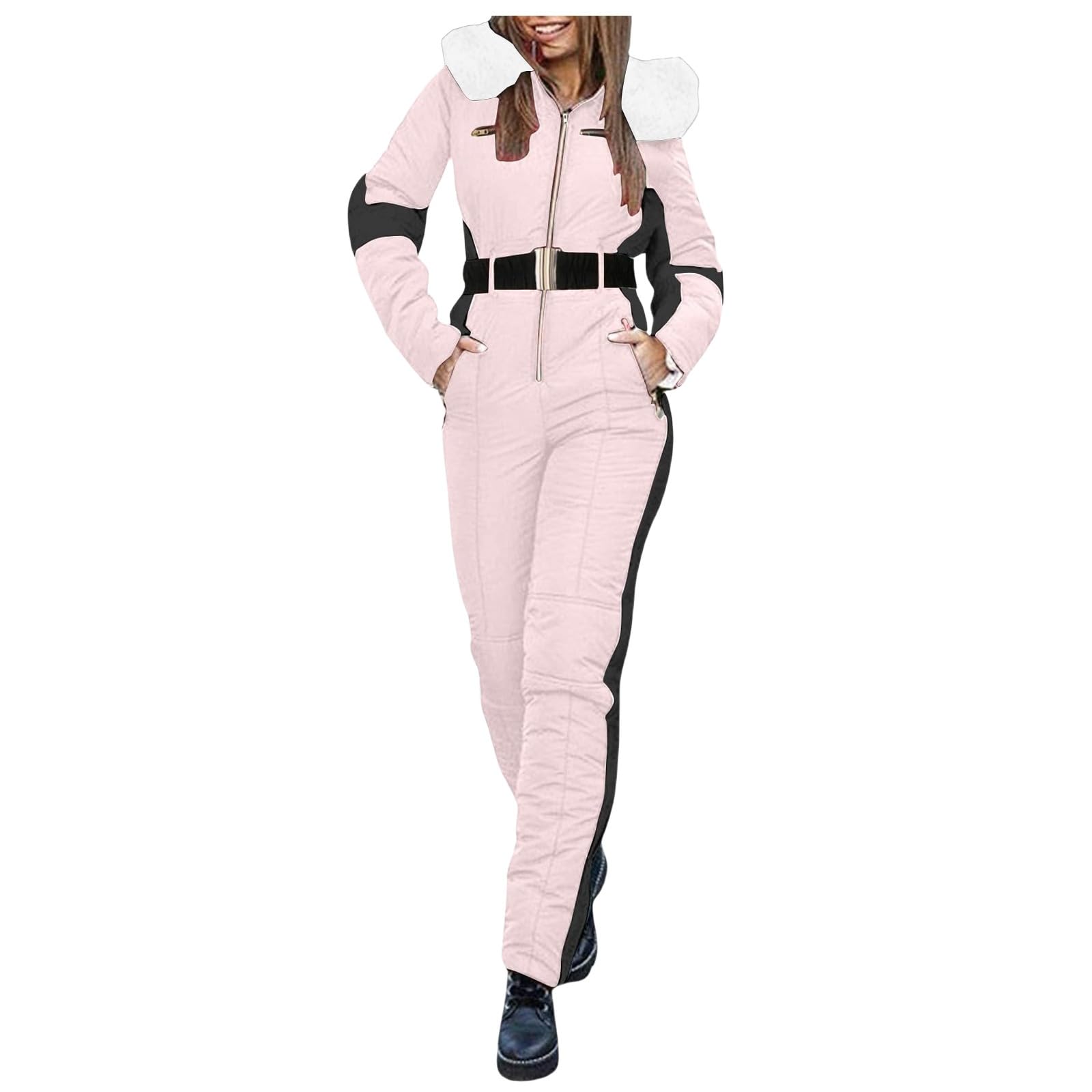 Ski Suit Women Winter Warm One Piece Snowsuit Snowboard Windproof Waterproof Ski Jumpsuit Outdoor Sport Snow Pants