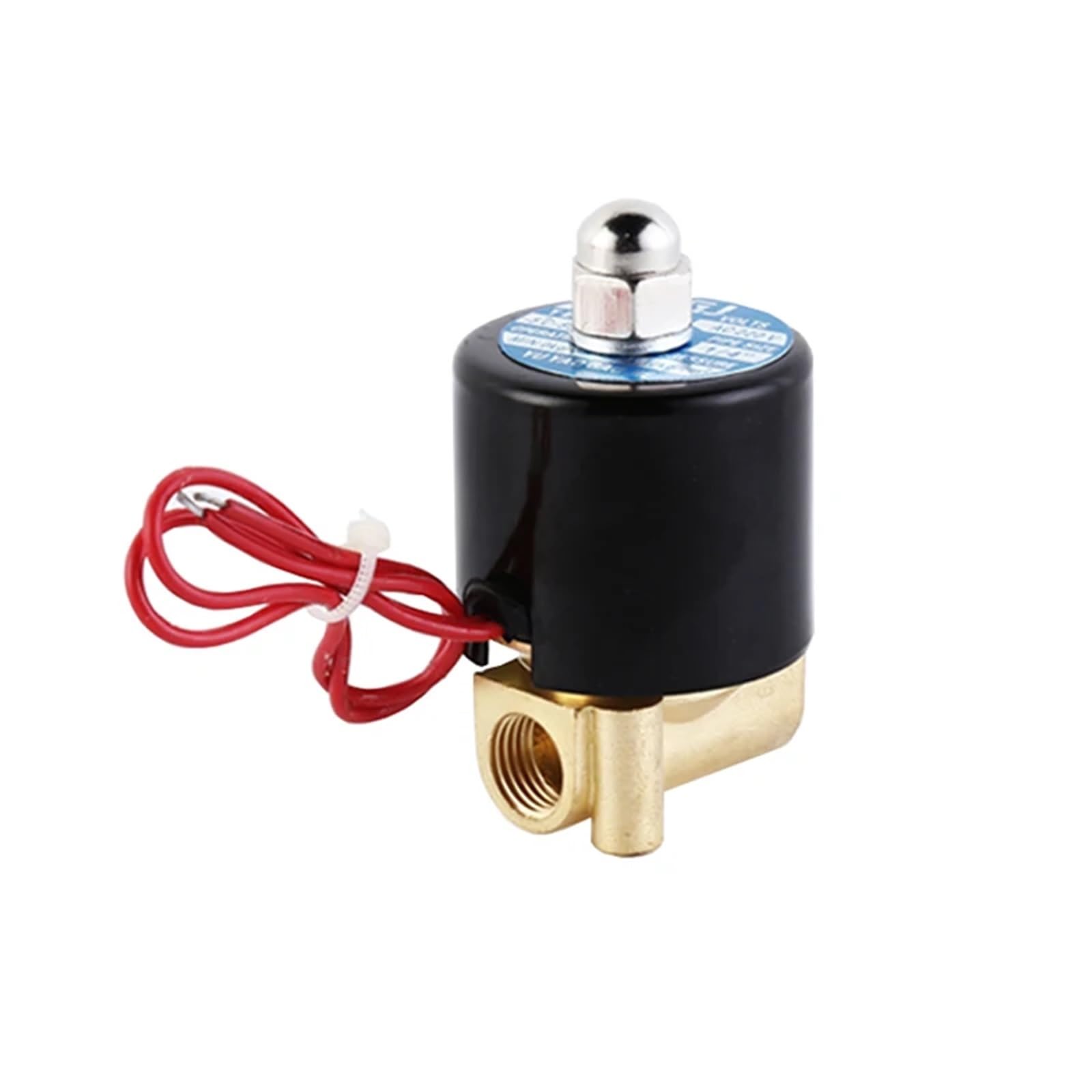 1/8" 1/4" Brass Solenoid Valve 220VAC Normally Closed(BSPT-220VAC-NBR-SEAL,1/8 Inch)