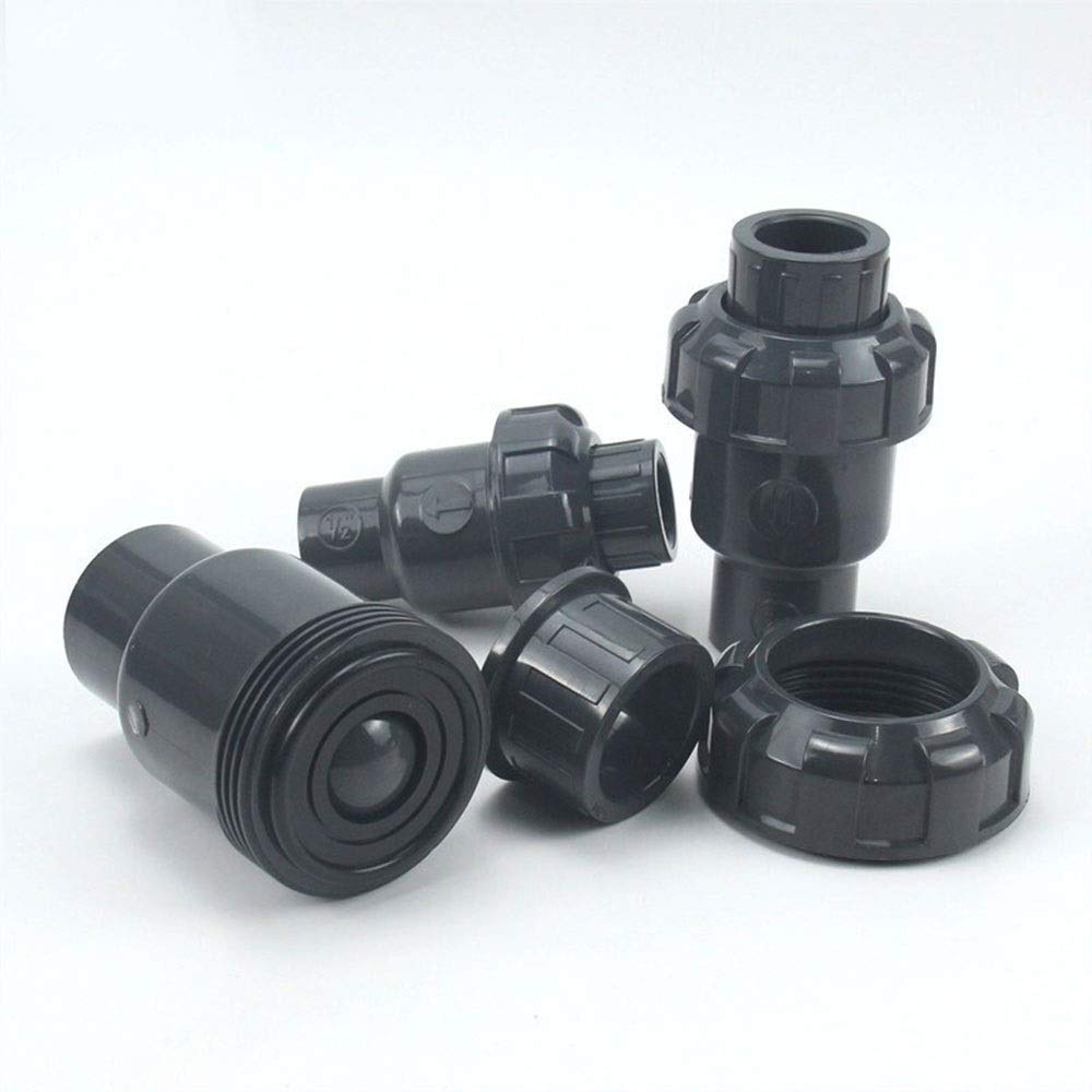 Válvula de bola, válvula de retención de 1 pieza, accesorios de tubería de PVC de 20 mm, 25 mm, 32 mm, piezas del sistema de plomería, conector de tubo de agua, valor de retención de tubería de agua
