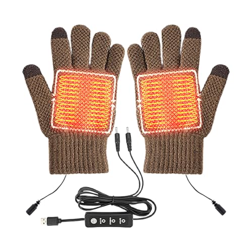 Gants chauffants moto cyclisme ski avec trois niveaux température USB