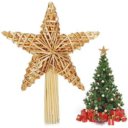 Weihnachtsbaum Stern Spitze, 30,5 * 20 cm Weihnachtsbaumspitze Stern...