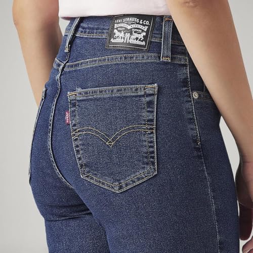 Image of Levi's Women's 724 Mid Indigo Straight Fit High-Rise Jeans