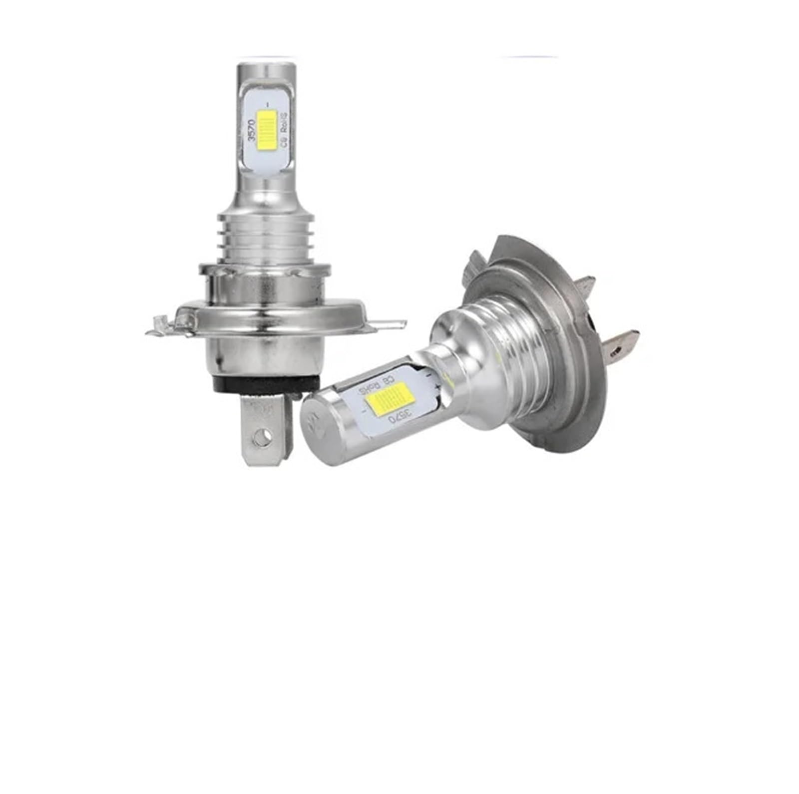 2 pezzi super luminosi H7 H4 led fendinebbia for auto H11 H8 H9 H16 faro 9005 9006 Hb4 H1 H3 lampade guida corsa 6500K 12V(3000K,H7)