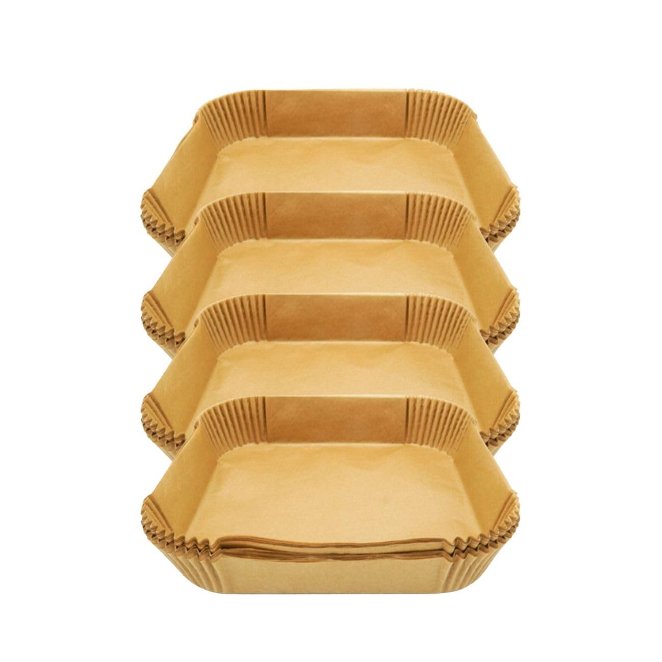 Fackelmann 9322150 - Stampo per friggitrice ad aria calda, stampo per friggitrice ad aria calda, stampo per friggitrice senza olio, carta aria fryer, 50 pezzi, quadrato, carta, 20 x 20 x 4,5 cm