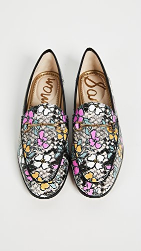 Image of Sam Edelman Womens Loraine Loafer Bright Multi /Black Retro Floral Print Snake /Nappa 12 M