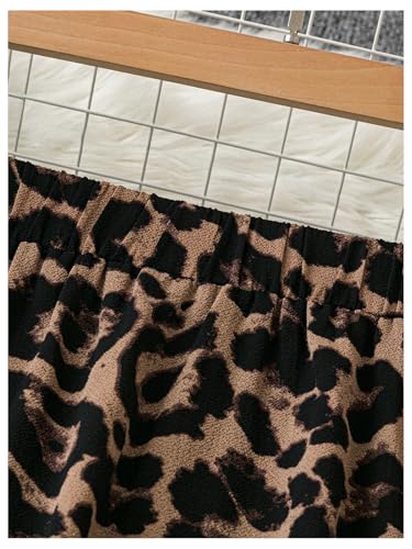 Verdusa Women's Plus Size Vintage Leopard Skirt Ruffle A Line Flowy Long Skirts3