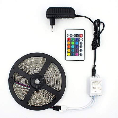 Fita LED RGB, Rolo 5m, com Controle Remoto