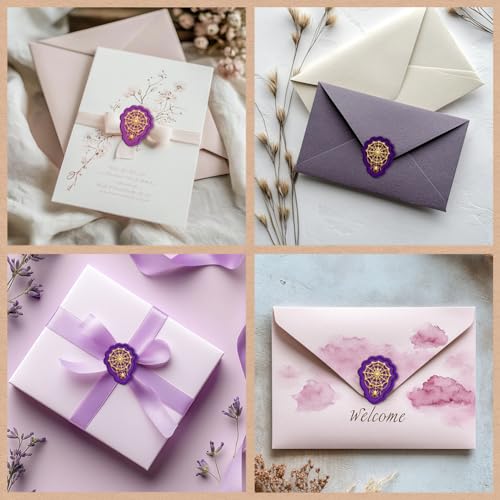 Hobbspring WachsSiegel Stempel Mit Spinnennetz Austauschbare Umschläge DIY Siegel Stempel Retro Relief Messingkopf Gelber Sandelholzgriff Für Halloween Party Einladungskarte Dekor Zurück zur Schule