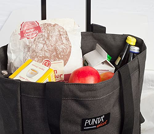 Fabrizio Einkaufstrolley Punta Wheel-Shopping-Roller 52 cm 36 Liter 2 Rollen Blau – Bild 3