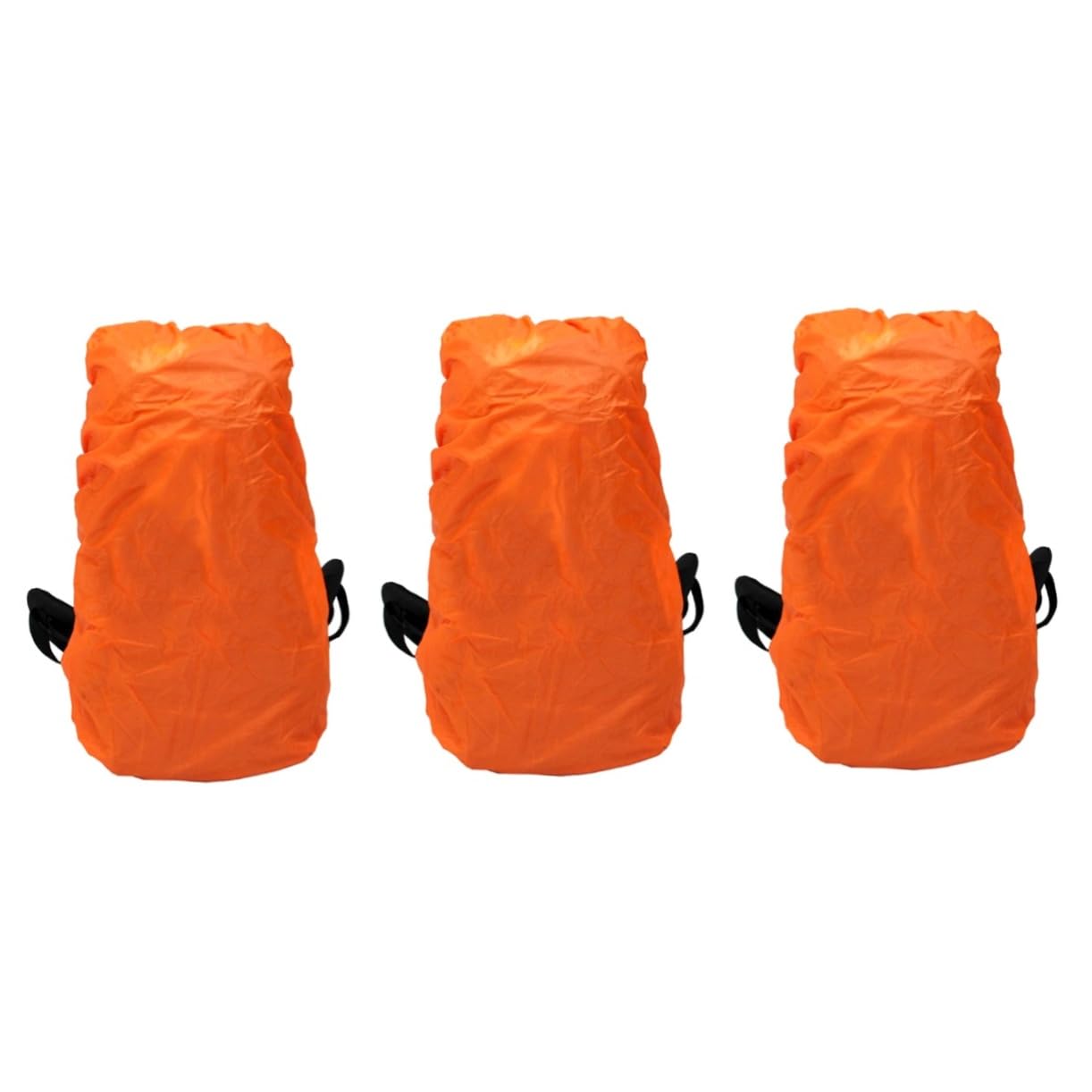 KOMBIUDA 3 Piezas Cubrir Cubiertas de Lluvia para mochileros Funda para Lluvia de Mochila de Viaje Funda de Bolsa para la Lluvia cubremochilas Impermeable Mochila para Viaje Orange