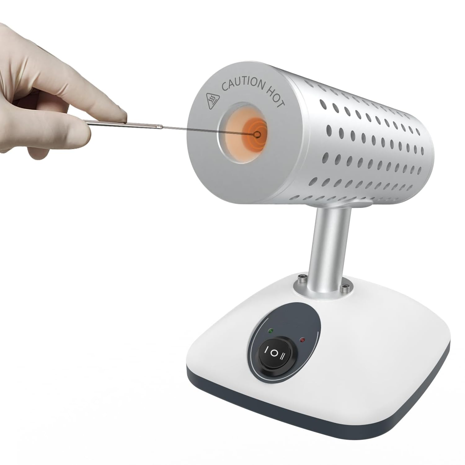 Sterylizator laboratoryjny, wysokotemperaturowy 400℃/825℃ narzędzie do dezynfekcji pętli do probówek i strzykawek, bez otwartego płomienia, szybkie użycie laboratoryjne