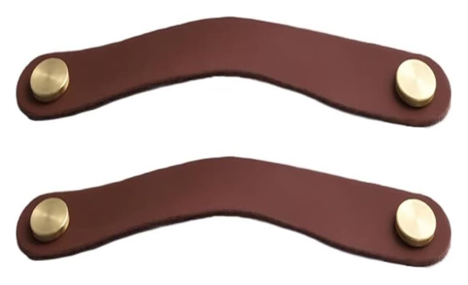 Lqzaxsrdr Reddish Brown Leather Handles, Leather Furniture Handles 2 Packs Multicolor Multiple Sizes(,Hole Distance 128Mm)